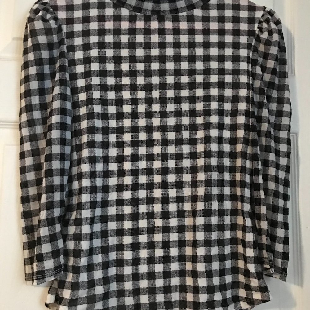 Free People Mock Neck 3/4 Sleeve Top Size Medium